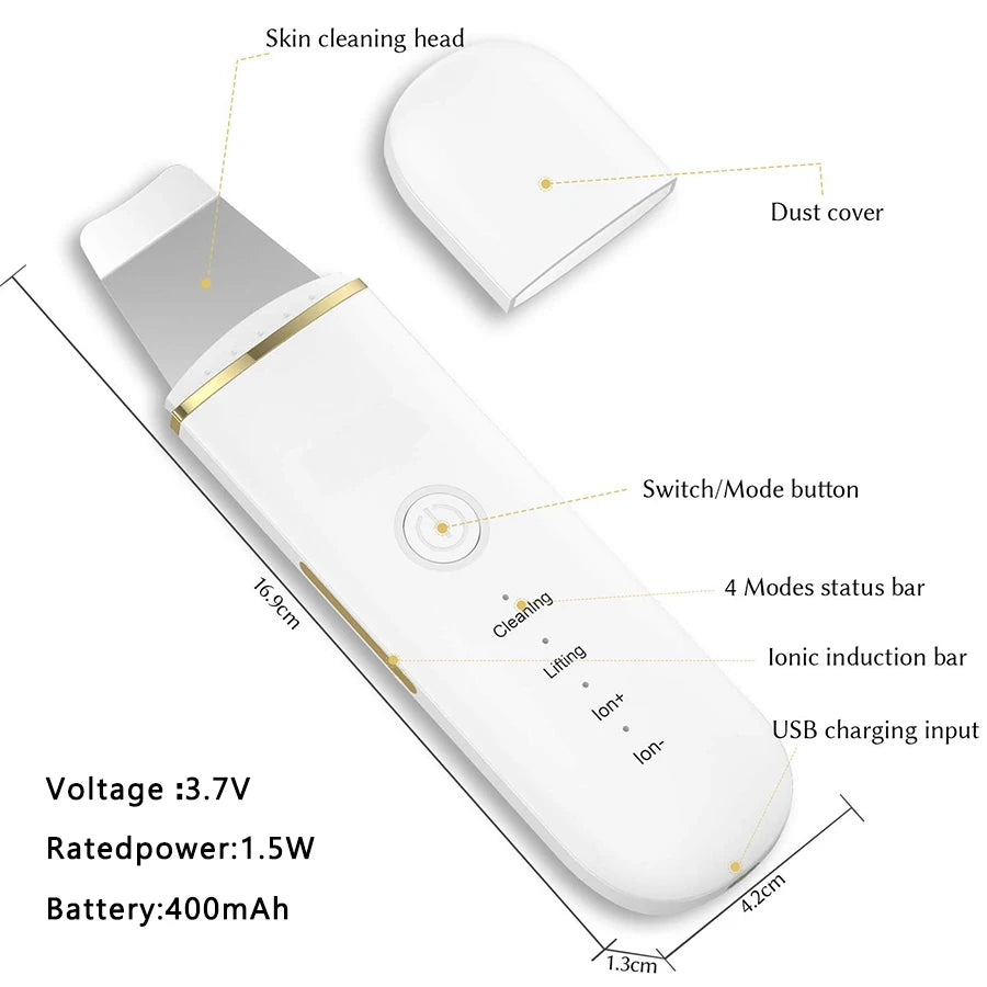 Ultrasonic skin scub