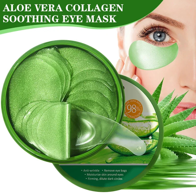 60pcs Aloe Vera Collagen Eye Mask
