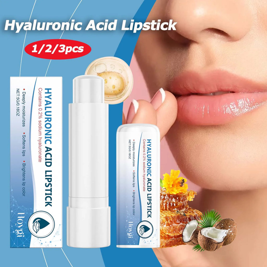 1/2/3pcs Hyaluronic Lip Balm Lips Skincare