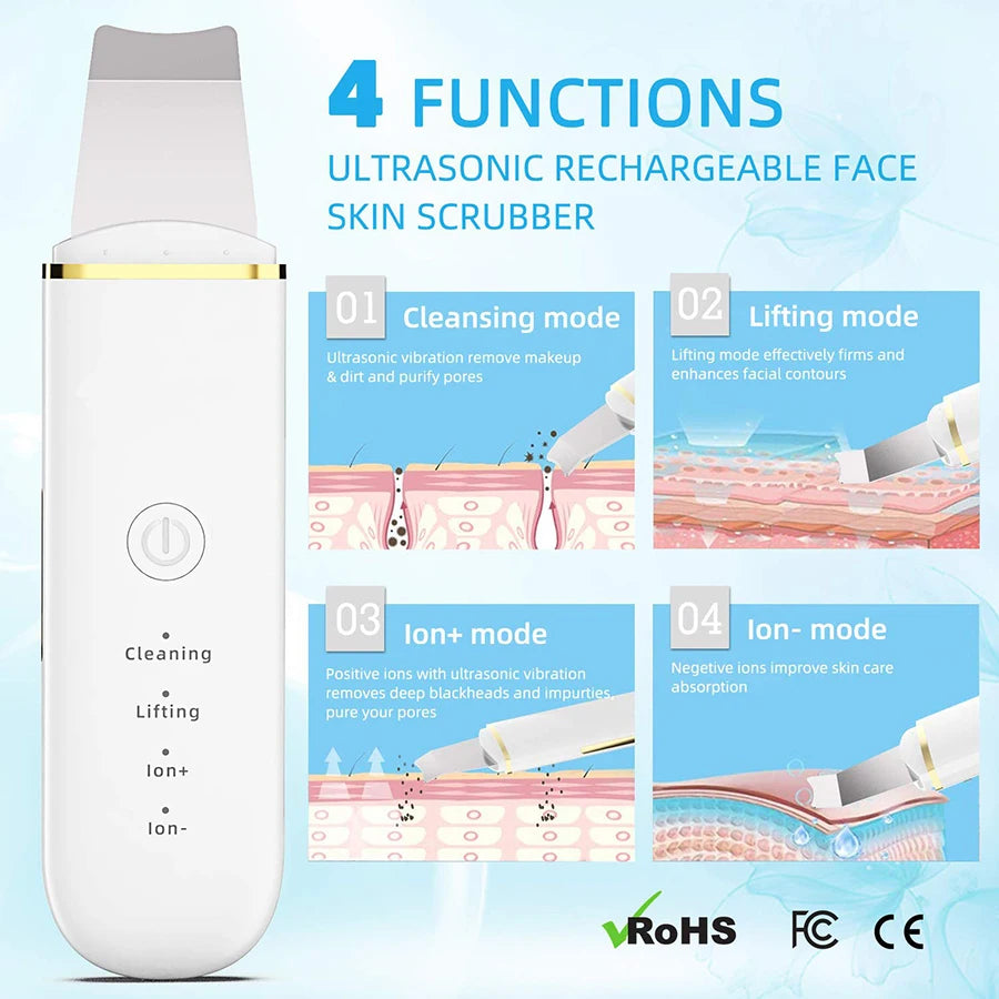 Ultrasonic skin scub