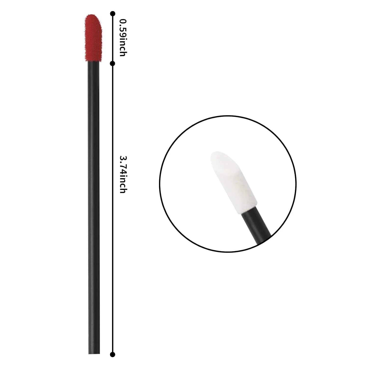100 Pcs Disposable Lip Lint Free Applicators