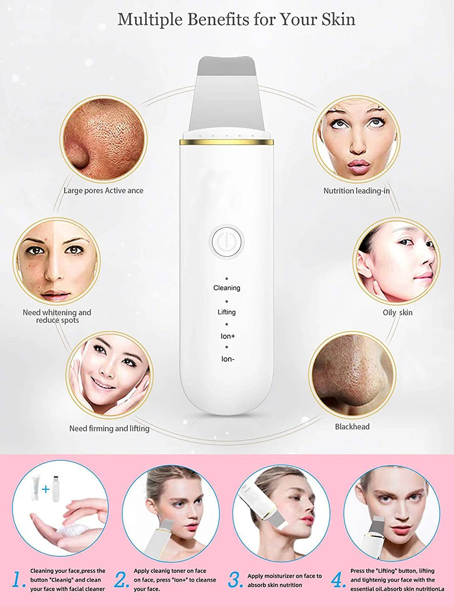 Ultrasonic skin scub