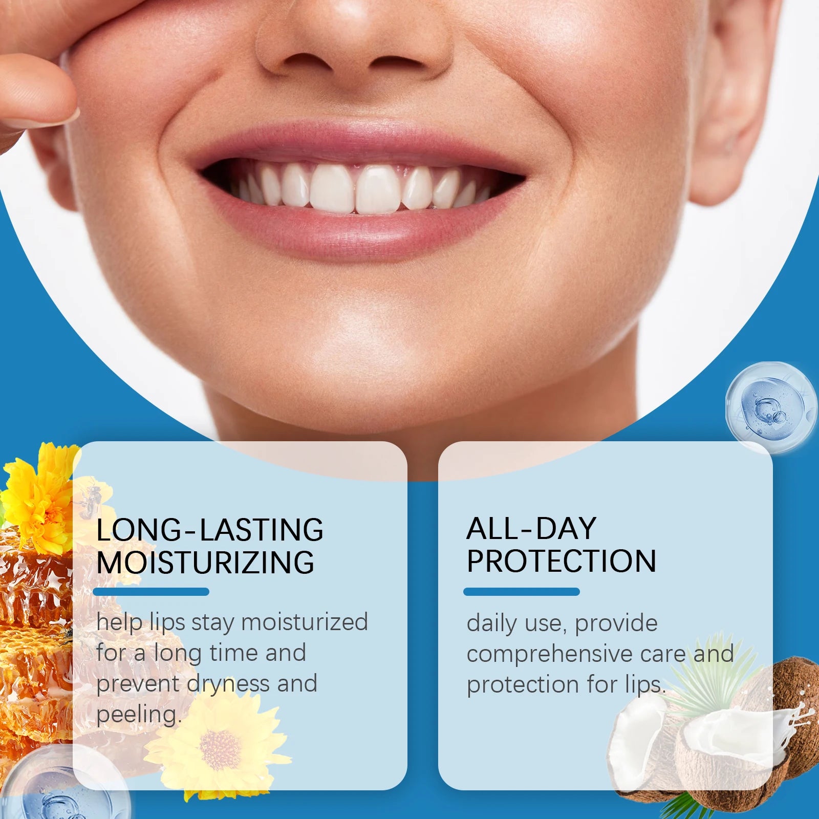 1/2/3pcs Hyaluronic Lip Balm Lips Skincare