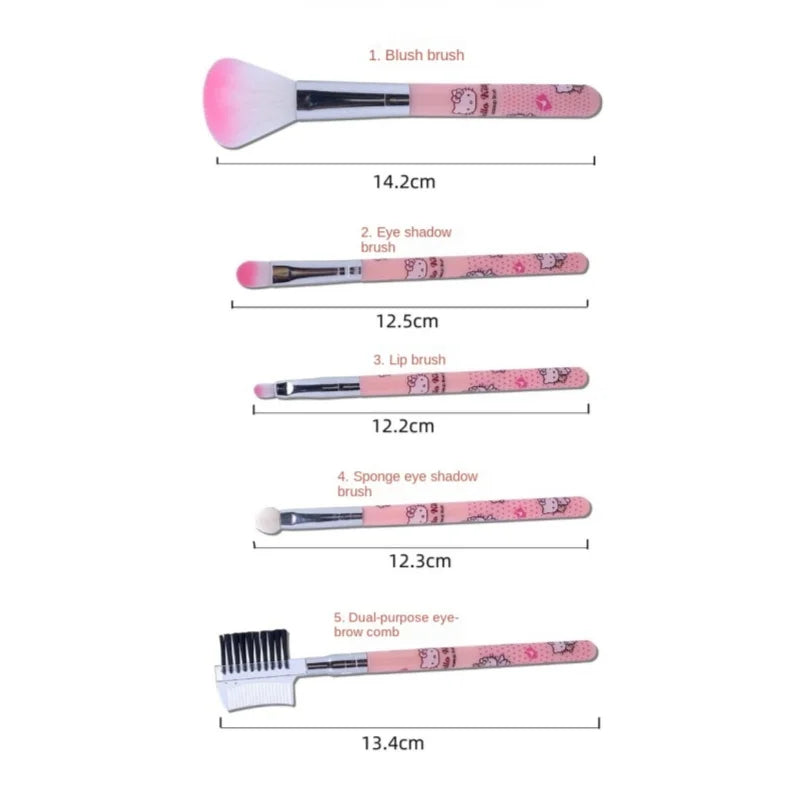 Hello Kitty makeup brush set